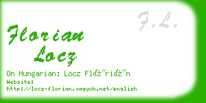 florian locz business card